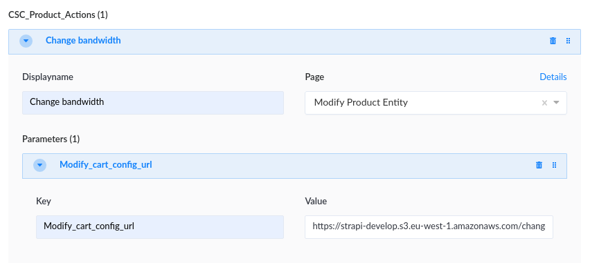 modify product product action
